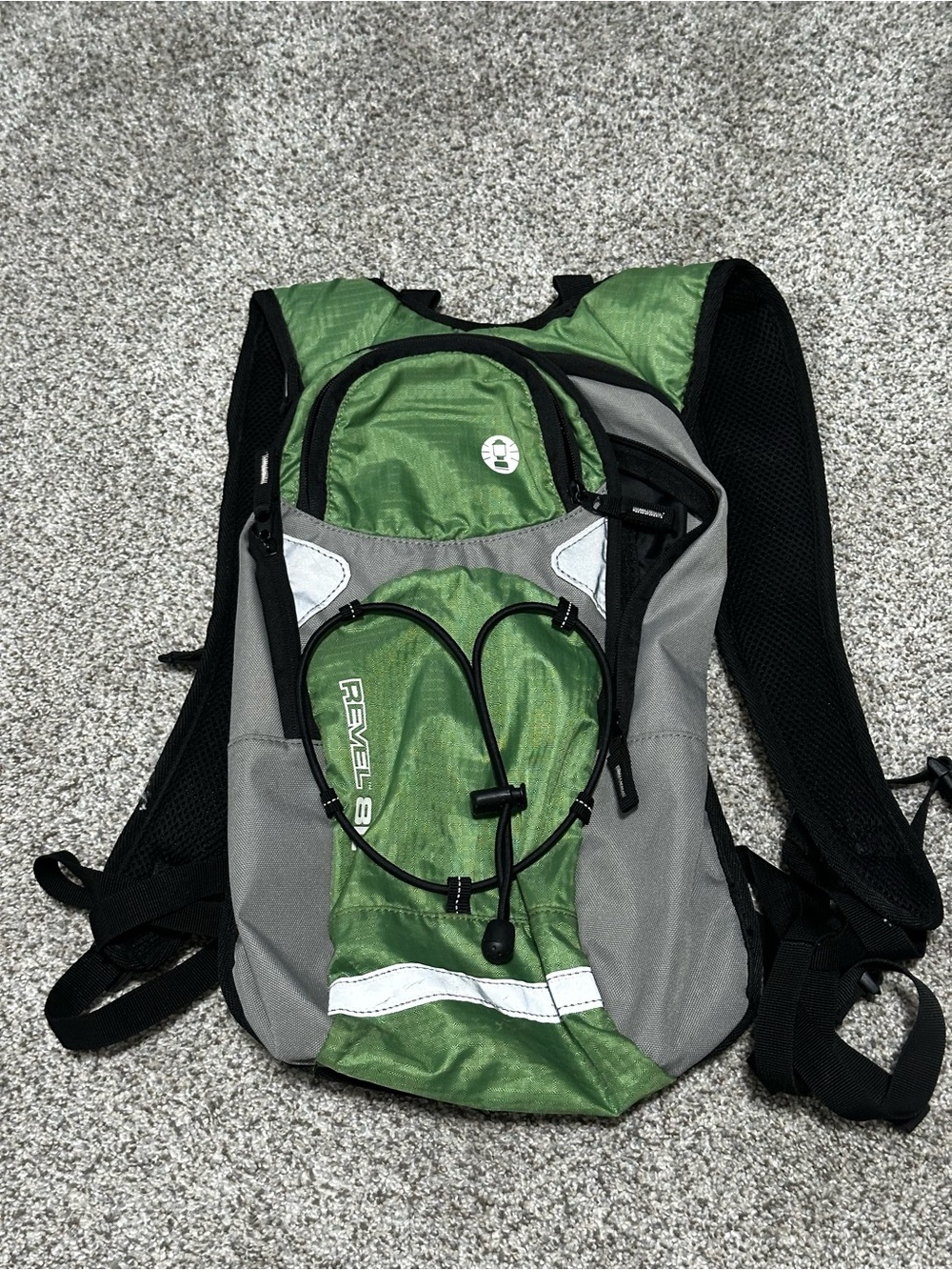 Coleman Revel 8L Green and Gray Hydration Pack Backpack